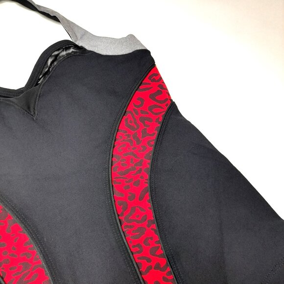 Sexy 2000s BEBE SPORT Red Cheetah Corset Halter Sport Top (Size Small) - Picture 2 of 6
